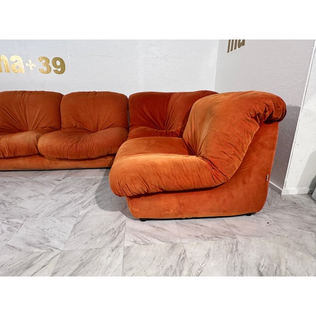 1960s Vintage Italian Modular Sofa From Airborne, 1960s Italy- 5 Pieces For Sale - Image 5 of 8