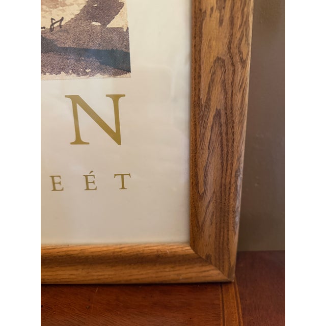 Vintage 1983 Lars Jonsson Avocet Exhibition Poster, Naturhistoriska Riksmuseet Stockholm, Framed in Oak For Sale - Image 6 of 10