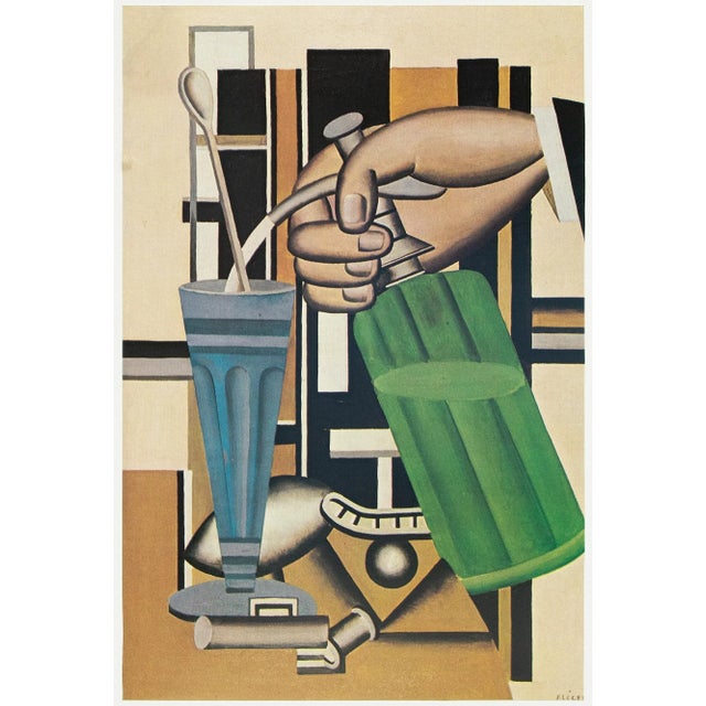An excellent full-color print after the painting "The Siphon" by Fernand Leger. Published by New French Editions in France...