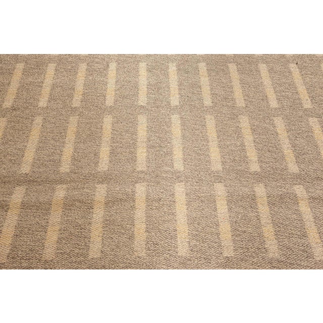 Mid 20th Century Doris Leslie Blau Vintage Swedish Double-Sided Flat Weave Rug For Sale - Image 5 of 8