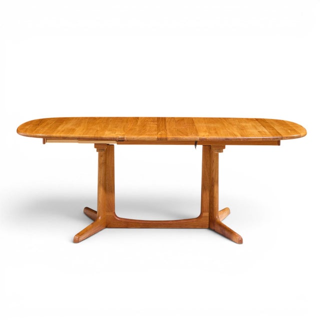 Gudme Møbelfabrik Mid Century Teak Expanding Dining Table With 2 Leaves For Sale - Image 10 of 14