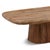 2020s Modern Rustic Rounded Plank Teak Coffee Table For Sale - Image 5 of 5