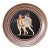Gorgeous Enamel on Copper Made in Greece Hand Painted Plate For Sale