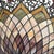 Late 20th Century Tiffany-Style Stained Glass Inverted Dome Chandelier With Floral Detail For Sale - Image 4 of 6
