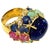 Bochic "Capri" Vintage Diamond, Ruby, Emerald & Sapphire Ring Set 18K Gold & Silver For Sale - Image 15 of 18
