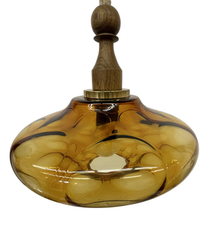 Mid-Century Glass Pendant Lamp, 1970s