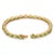 Art Deco 18k Yellow Gold 18.5ct Natural Oval Peridot Tennis Bracelet for Women For Sale - Image 3 of 10