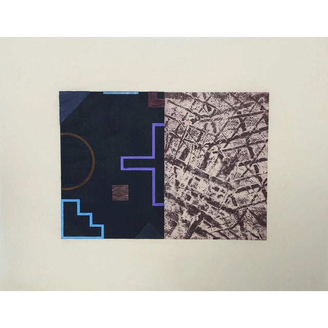 Op Art Birnham Wood 4, David Shapiro Etching & Aquatint on Sekishu For Sale - Image 3 of 3