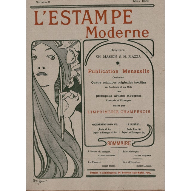 Ernest Laurent, Soir d'Octobre, 1898, Lithograph on Paper For Sale - Image 8 of 10