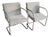Mid Century Knoll International Brno Tubular Chrome Cantilever Chairs - Signed and Dated 1979 For Sale