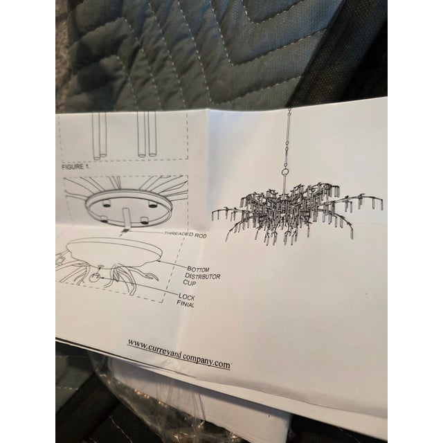 Rock Crystal and Gilt Iron Branch Chandelier For Sale - Image 16 of 16