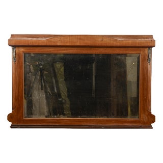 Biedermeier Style Mirror with Metal Inserts For Sale