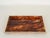 1970s Rectangular Tortoiseshell Effect Acrylic Glass and Brass Serving Tray from Dior, Italy, 1970s For Sale - Image 5 of 13