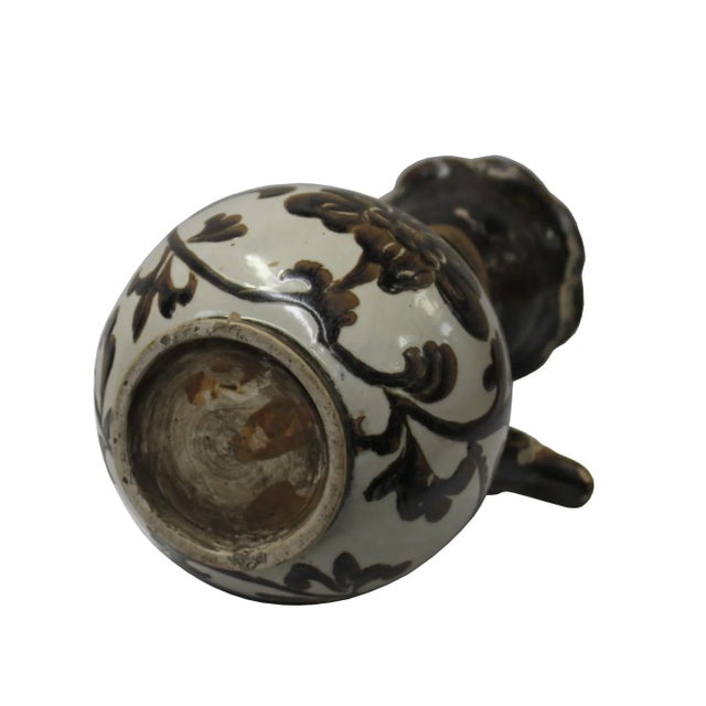 2000 - 2009 Chinese Ware Brown Black Glaze Ceramic Jar Vase Display Art For Sale - Image 5 of 7