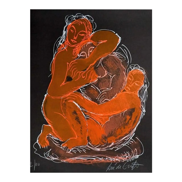 Jose De Creeft Figural Nude Lithograph For Sale