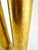 1950s Vintage Art Deco 24 Karet Gold Glass Vases- a Pair For Sale - Image 9 of 10