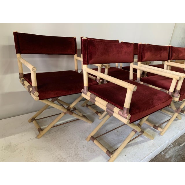 Vintage JMF Style Director Chairs - Set of 8 For Sale - Image 10 of 18