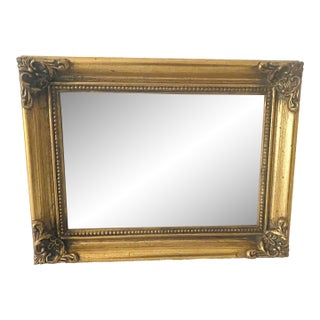 Vintage Carr Gold Gilt Style Baroque-Style Wood Picture Frame 5 X 7” With Velvet Easel Back. For Sale