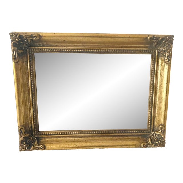 Vintage Carr Gold Gilt Style Baroque-Style Wood Picture Frame 5 X 7” With Velvet Easel Back. For Sale