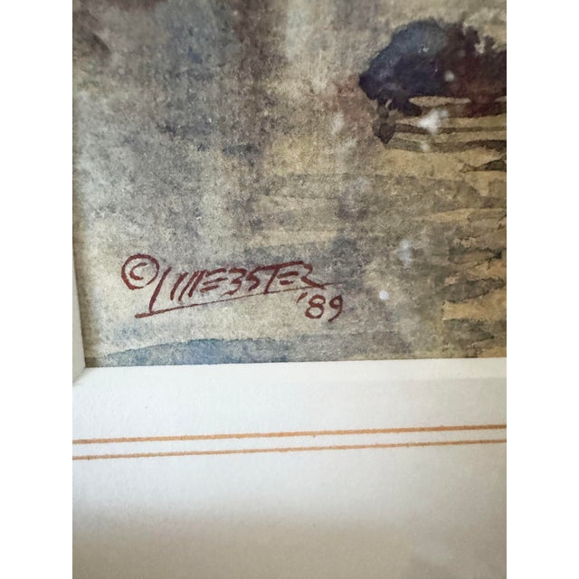 American Larry Russell Webster (American, 1930 - 2007) - "Rainy Autumn" For Sale - Image 3 of 3