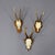 Set of Six Roe Deer Trophies on Carved Plaques Germany Around 1970s For Sale - Image 4 of 9