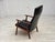 Danish Armchair in Black Artificial Leather and Teak Wood, 1970s For Sale - Image 13 of 18