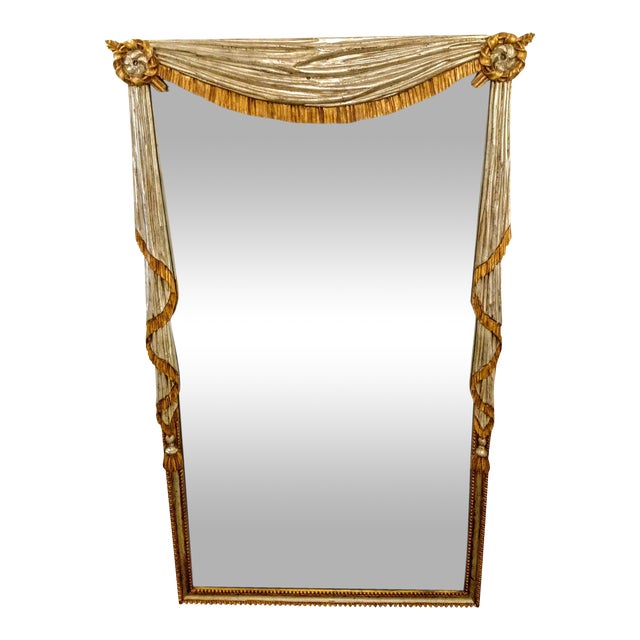 NeoClassical Silver & Gold Gilt Mirror Chairish