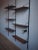 Teak Iron & Brass Wall Mounted Bookcase with Lamp from Stilnovo, 1966 For Sale - Image 3 of 7