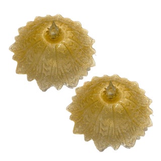 Murano Glass Flushmounts, 1980s, Set of 2 For Sale