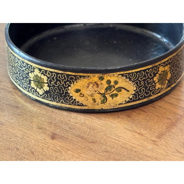 Black 19th Century Single Small Wine Coaster For Sale - Image 8 of 8