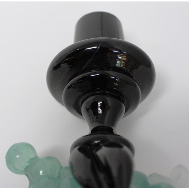 Contemporary Gambaro & Poggi - Tall Murano Glass Vase With Stopper For Sale - Image 3 of 8