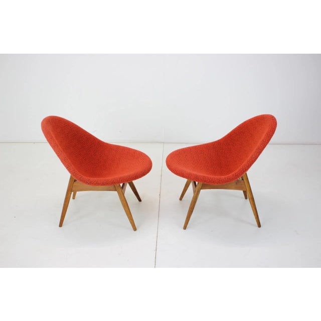 Wood Armchairs by Miroslav Navratil, Czechoslovakia, 1960s For Sale - Image 7 of 12