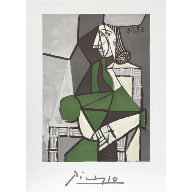 Portrait de Femme Assise, Robe Verte Pablo Picasso Year: of Original: 1953 | Year Printed: 1979-1982 Medium: Lithograph...