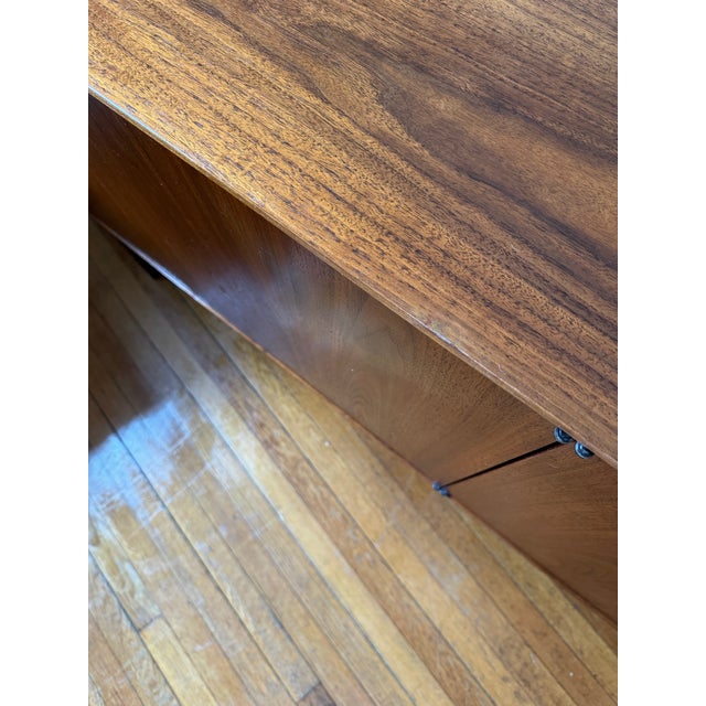 1960s Walnut Florence Knoll Credenza, Attributed For Sale - Image 11 of 12