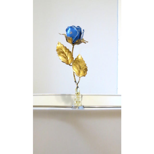 Dramatic 5.5" tall custom made vintage Italian Gold Leaf Told Finials. Absolutely one of a kind. Bright Patina Gold with 2...