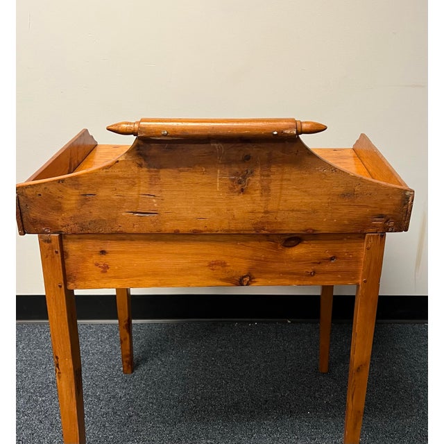 Antique 19th Century Primitive Pine Washstand For Sale - Image 10 of 12