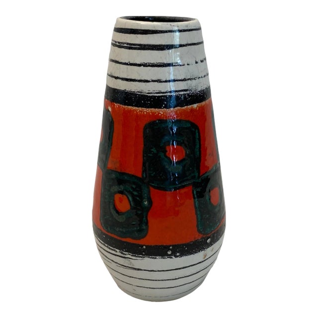 Small West Germany Ceramic Vase, Vintage Mid-Century Art Pottery For Sale
