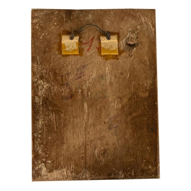 Antique 19th Century Egg Tempera Gilded Greek Orthodox Icon Saint Modestus 1800 For Sale - Image 11 of 12