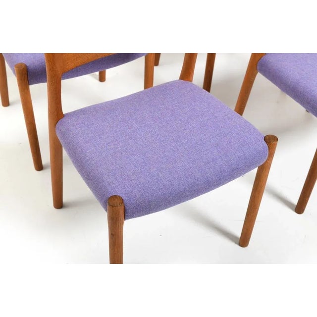 Chairs mod.84 by Niels Otto (N. O.) Møller for J.L. Møllers, 1960s, Set of 6 For Sale - Image 4 of 11