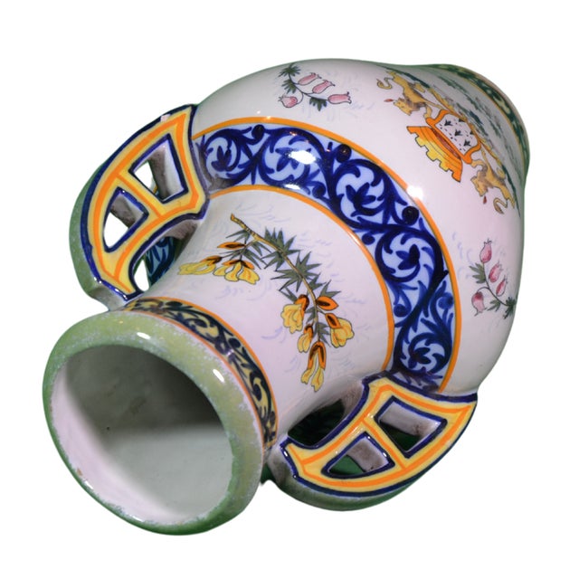 Faience Vase from HR Quimper, 1890 For Sale - Image 6 of 8