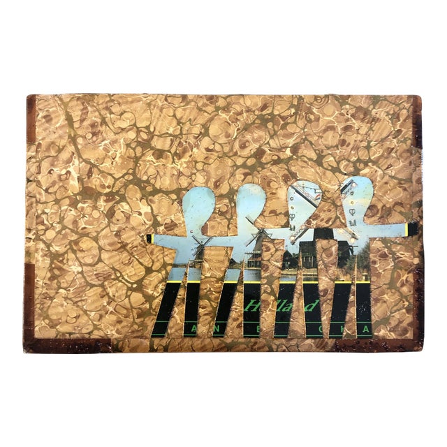 Original Contemporary Artist Wayne Cunningham “Hands Across America “ Collage For Sale