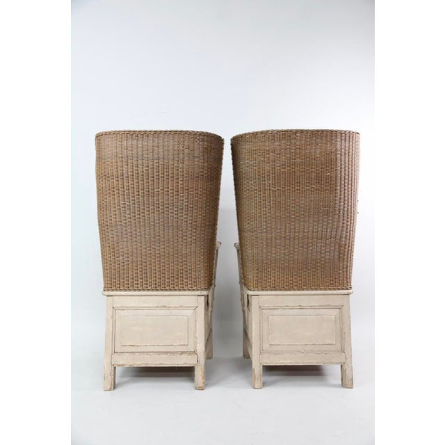 Pair of Richard Mulligan Orkney Island Wingback Chairs For Sale - Image 4 of 10