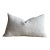100% Belgian Otis Linen Snow Lumbar Pillow 12" X 20" With Down Insert For Sale