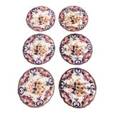 Set of 6 Antique Early 19th Century Masons Imari Colors Dinner Plates For Sale