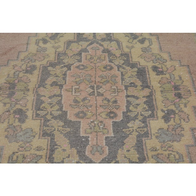 Contemporary 1970s Vintage Turkish Anatolian Hand Knotted Rug With Soft Texture,4'2"X9' For Sale - Image 3 of 7