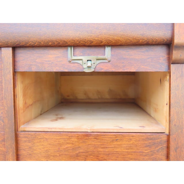 Brown M Ohmers Sons Late 1800s Tall 24 Drawers File Cabinet Cupboard 6641 For Sale - Image 8 of 16