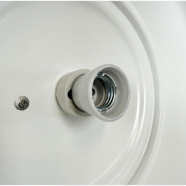 Industrial Black Pendant Factory Lamp with Cast Iron Top, 1970s For Sale - Image 15 of 17