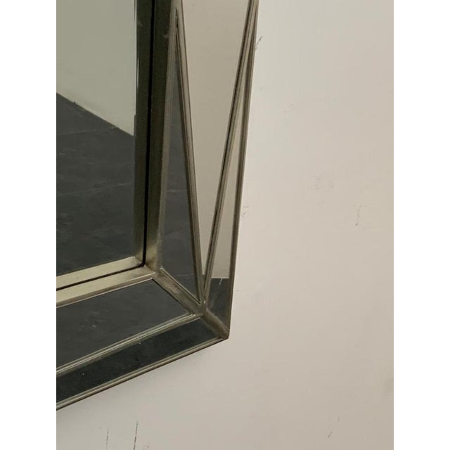 Elaborate Cubic Taste Mirror on the style of Serge Roche, 1970s For Sale - Image 14 of 16