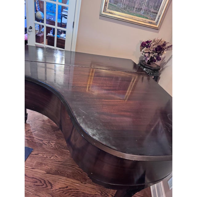 Krakauer Bros. New York Mahogany Baby Grand Piano With Bench For Sale - Image 10 of 10
