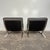 Mid-Century Modern Pair of Chrome and Vinyl Cantilever Lounge Chairs For Sale - Image 3 of 11